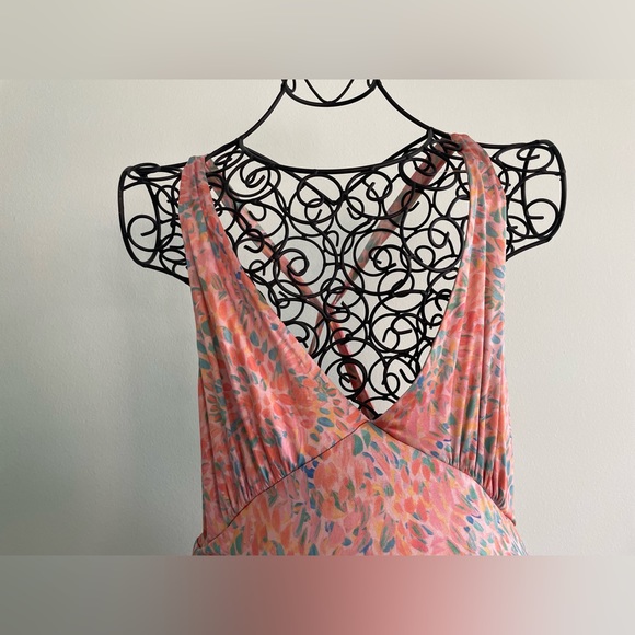 Free people vintage backless midi dress in multi Color - Picture 4 of 15